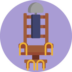 Electric Chair Icon – A depiction of an electric chair used for capital punishment, symbolizing executions in prisons.