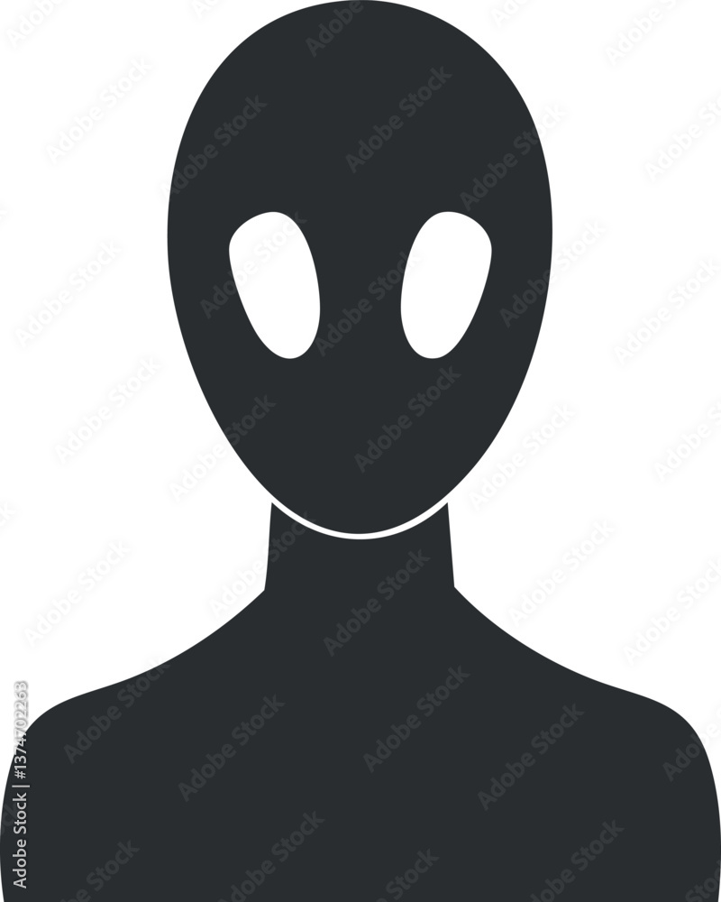 Poster generic user avatar icon representing a default profile picture in black and white silhouette.