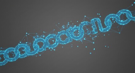 3D render Blockchain Technology Concept, Revolutionizing Industries, Exploring the Boundless Potential of Blockchain Technology for Secure, Decentralized Transactions and Immutable Digital Data Manage