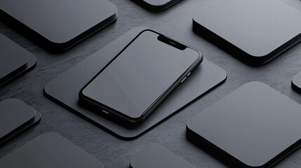 Smartphone Screen Mockups - Realistic smartphone screen mockups for showcasing app designs, UI/UX elements, and mobile websites.