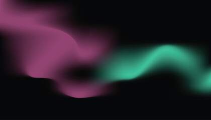 Abstract flowing gradient of purple and green with smooth texture and fluid motion