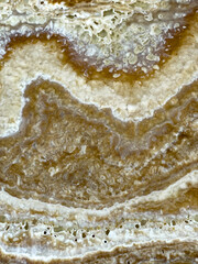 Natural Brown And Cream Marble Texture Closeup Indoors During Daylight, Abstract Stone Surface For Interior Design, Concept Of Luxury Decoration, Architecture, Real Estate, Sustainability
