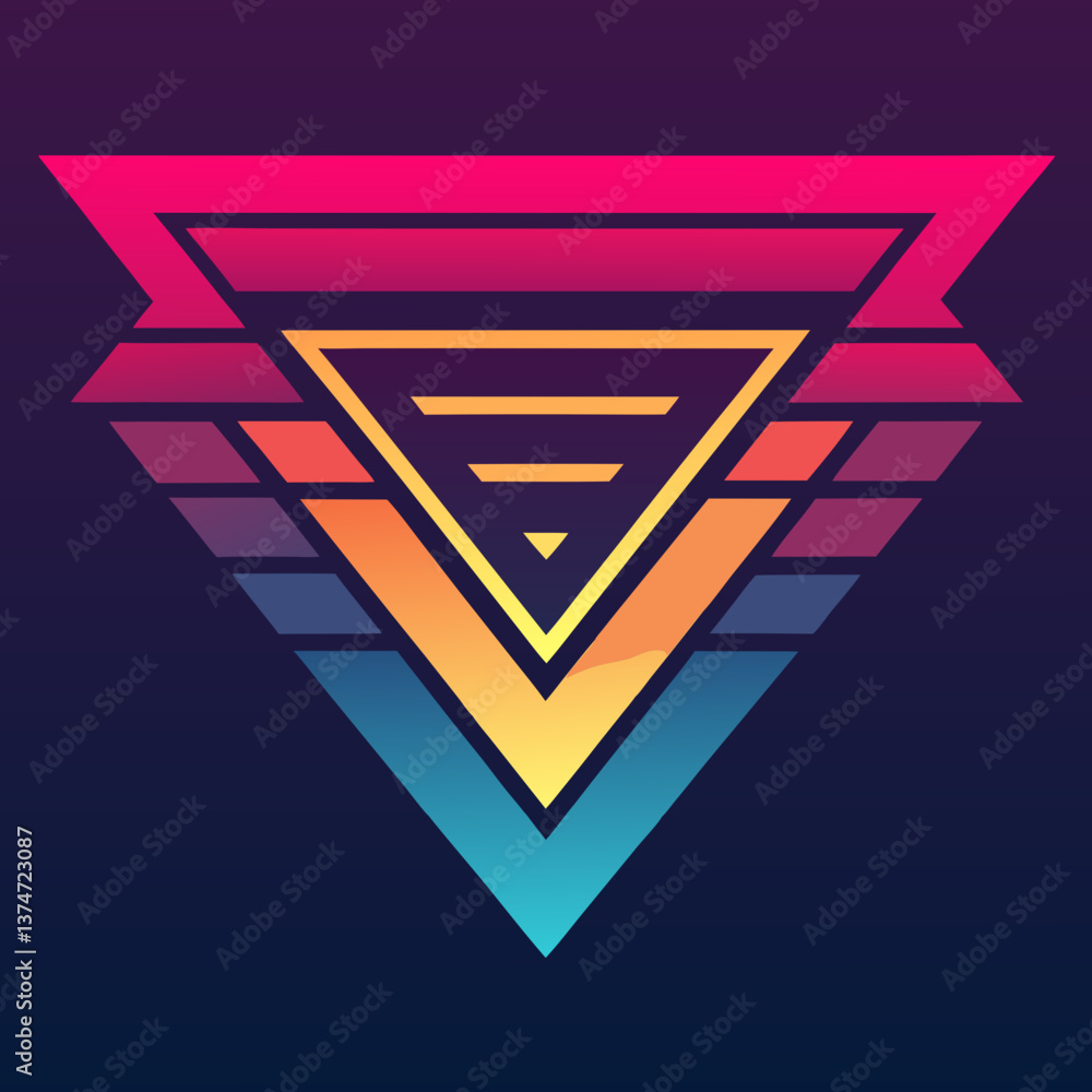 Poster vector gradient abstract background design