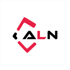 ALN creative minimalist letter logo. ALN unique vector initials alphabet letter logo design