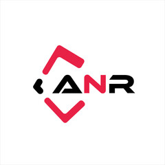 ANR creative minimalist letter logo. ANR unique vector initials alphabet letter logo design
