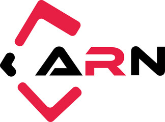 ARN creative minimalist letter logo. ARN unique vector initials alphabet letter logo design