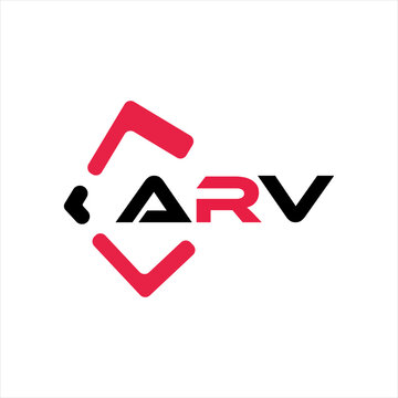 ARV creative minimalist letter logo. ARV unique vector initials alphabet letter logo design