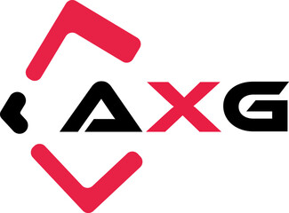 AXG creative minimalist letter logo. AXG unique vector initials alphabet letter logo design