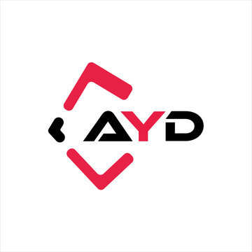 AYD creative minimalist letter logo. AYD unique vector initials alphabet letter logo design