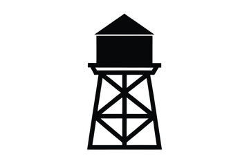 water tower vector illustration