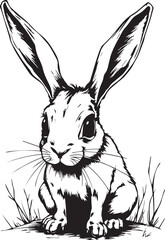 Rabbit. Hand drawn vector illustration	