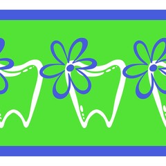 Medicine seamless teeth pattern for wrapping paper and fabrics and linens