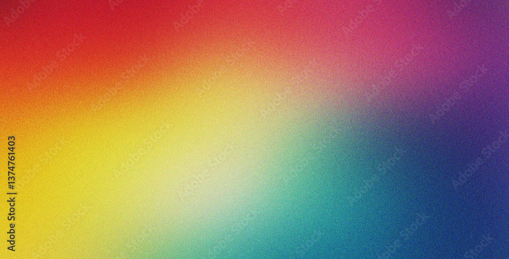 Canvas Prints red yellow cyan grainy background effect noise background for social media poster header product des