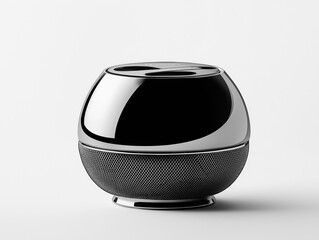 Fototapeta premium Smart Speaker with Voice Assistant on Table