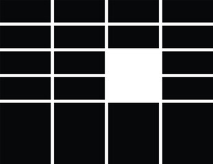 parcel locker icon, black