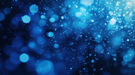 Underwater Blue Blurred Background Winter Xmas Backdrop