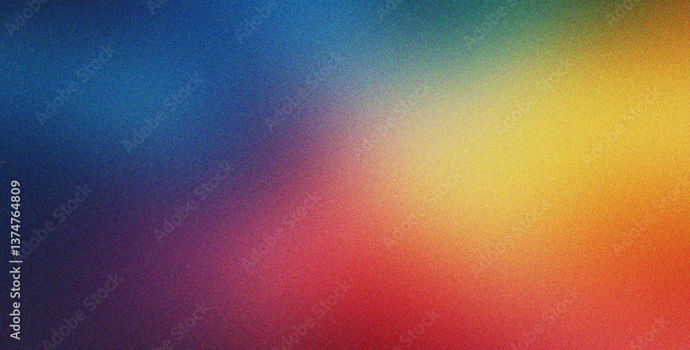 Canvas Prints yellow red blue noise background with textured effect background for social media poster header prod