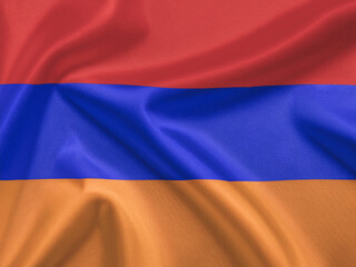 Fototapeta premium waving flag of armenia