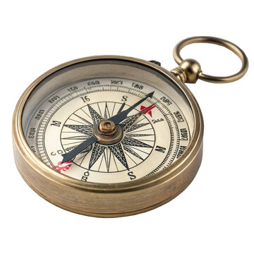a detailed image of a classic compass with its needle pointing the direction. It embodies the spirit of exploration, and finding the correct direction