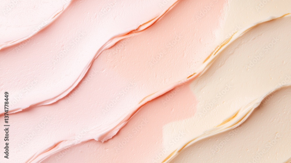 Aufkleber close-up of a textured surface with a pink and white color scheme. the texture appears to be smooth 