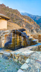ANCIENT INCA FORTRESS OF OLLANTAYTAMBO, SACRED VALLEY, PERU