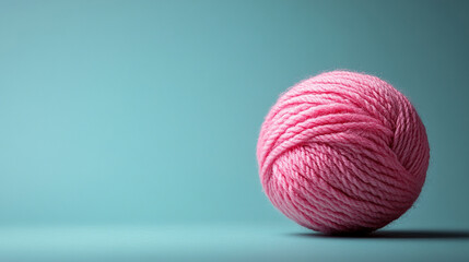 A yarn ball symbolizing creativity, comfort, and craftsmanship, captured against a clean, isolated background to reflect modern simplicity and artistic expression