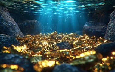 Underwater Gold Treasure