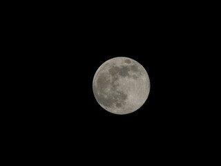 A photograph of the full moon.