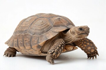 Naklejka premium mojave desert tortoise isolated on white background