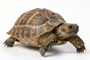 moorland tortoise isolated on white background