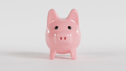 A playful and eye-catching image of a pink piggy bank, perfect for grabbing attention in marketing campaigns.