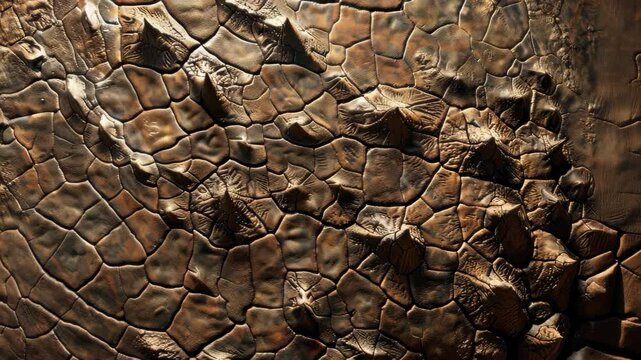 Dinosaur skin texture replicates ancient scales with intricate detail, Ai Generated.