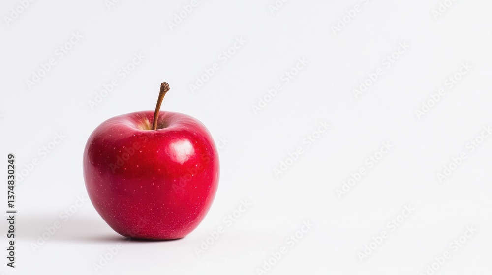Fototapete close-up of a red apple. the apple is in the center of the image and is the only object in the frame