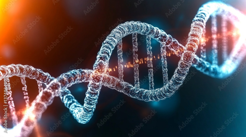 Poster scientists conduct advanced research on dna using crispr technology in a high-tech laboratory