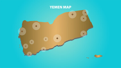 Map of Yemen. Strategic map of Yemen