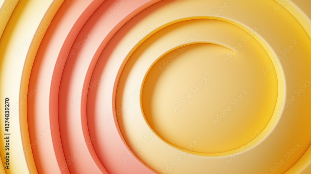 Fototapete abstract background with a circular shape in the center. the shape is made up of multiple layers of 