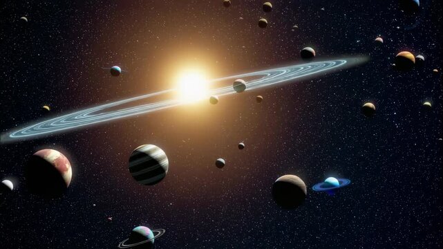 Majestic Voyage Through the Solar System