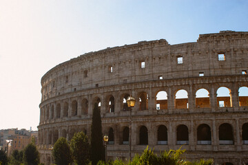 Naklejka premium Colosseum in Rome Outside