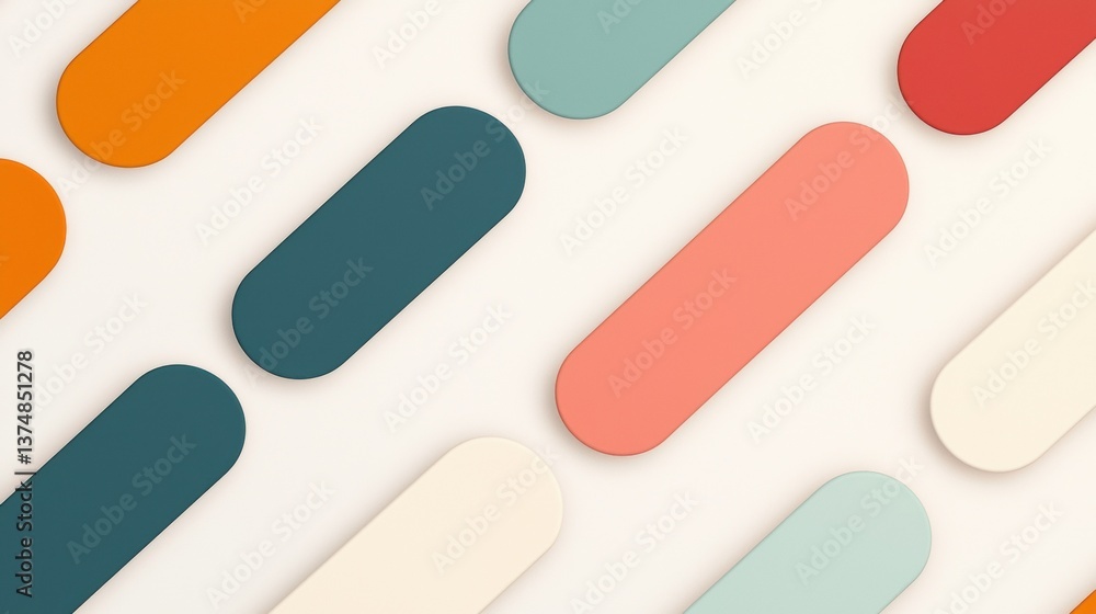 Poster abstract background with multiple overlapping shapes in different colors. the shapes are arranged in