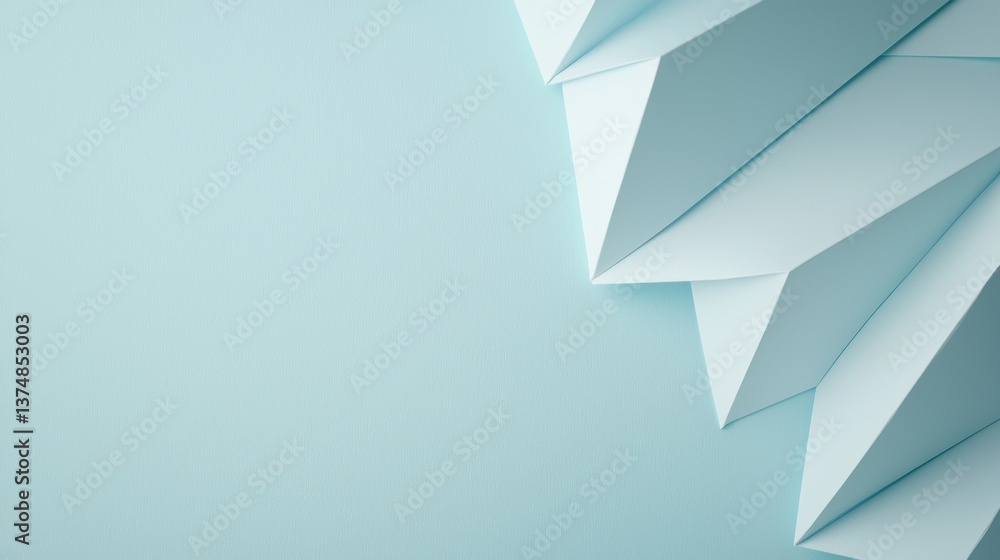 Poster abstract background with a light blue color. on the right side of the image, there are multiple whit