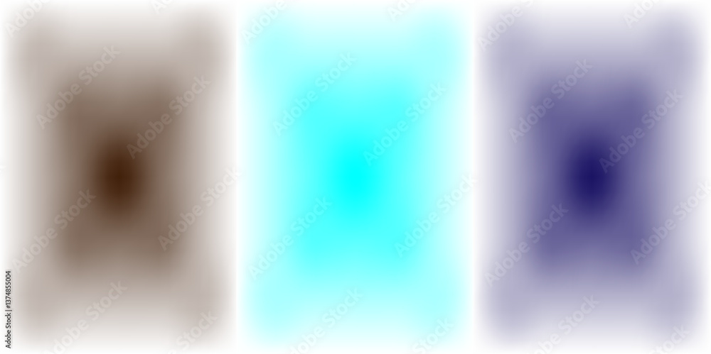 Aufkleber abstract set of color grainy modern featuring a grainy noise texture effect design element art, bann