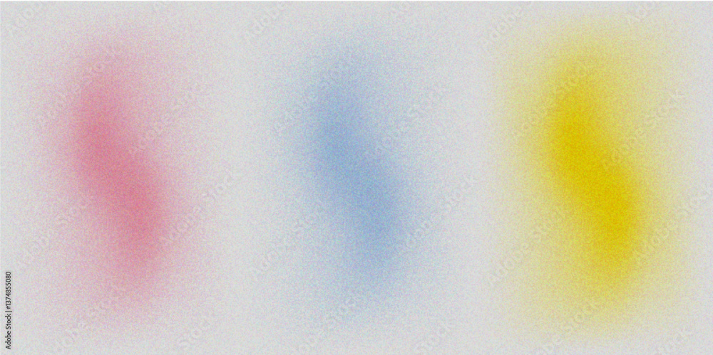 Poster abstract set of color grainy modern featuring a grainy noise texture effect design element art, bann