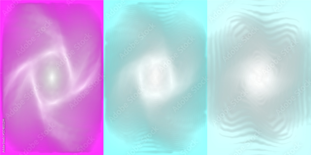 Poster abstract set of color grainy modern featuring a grainy noise texture effect design element art, bann