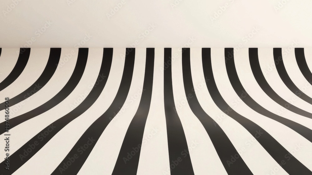 Poster black and white striped pattern on a white background. the stripes are arranged in a diagonal line, 