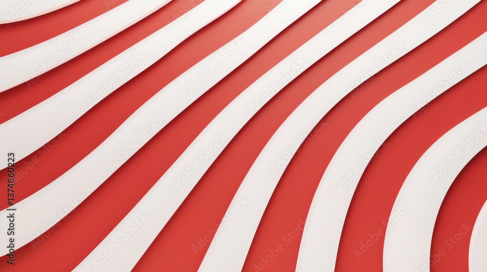 Poster abstract background with a red and white striped pattern. the stripes are arranged in a diagonal lin