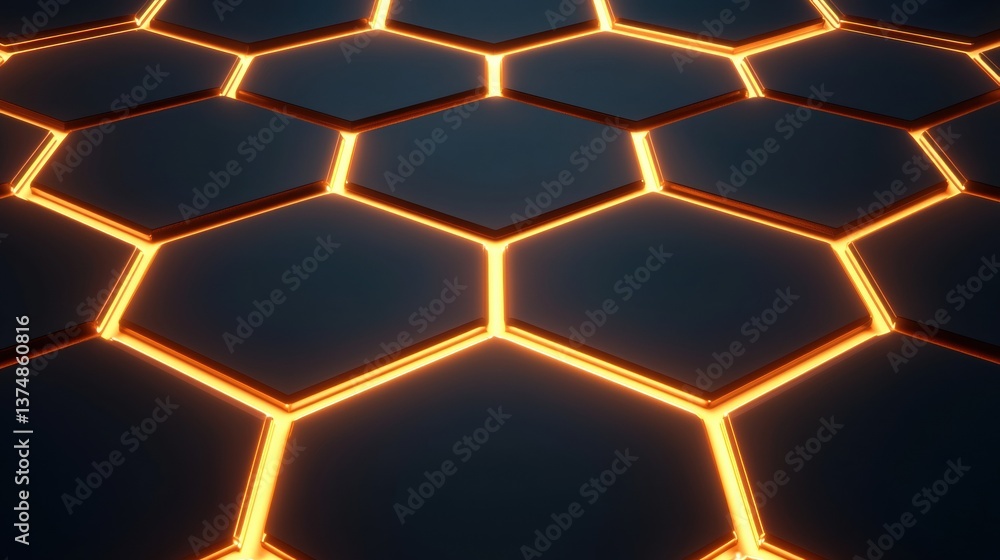 Fototapete abstract background with a hexagonal pattern. the hexagons are arranged in a grid-like manner, with 