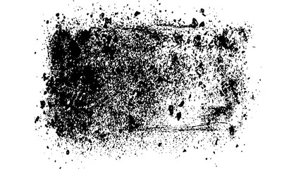 abstract black grunge transparent background