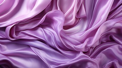 Obraz premium Lavish Drapery of Lavender Silk: A Textural Symphony