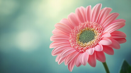 A beautiful pink flower blooms gracefully against a soft pastel background symbolizing love femininity grace and renewal evoking feelings of serenity romance and delicate natural beauty