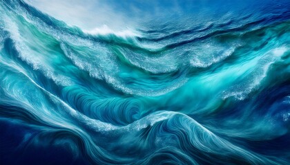 Ocean waves abstract swirl pattern